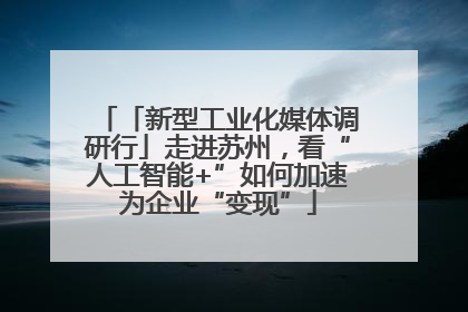 「新型工业化媒体调研行」走进苏州，看“人工智能+”如何加速为企业“变现”