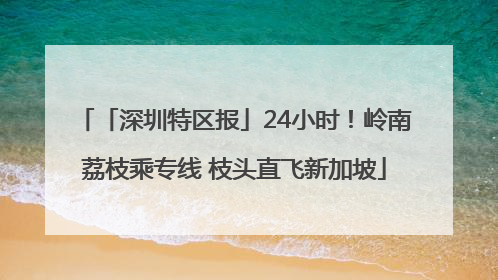 「深圳特区报」24小时！岭南荔枝乘专线 枝头直飞新加坡