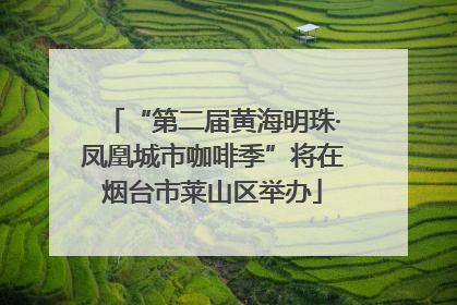 “第二届黄海明珠·凤凰城市咖啡季”将在烟台市莱山区举办