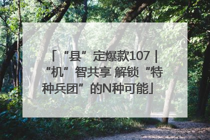 “县”定爆款107｜“机”智共享 解锁“特种兵团”的N种可能