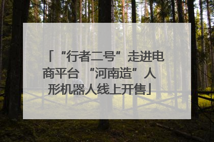 “行者二号”走进电商平台 “河南造”人形机器人线上开售