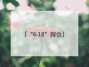 “6·18”探仓