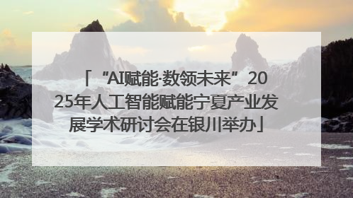 “AI赋能·数领未来”2025年人工智能赋能宁夏产业发展学术研讨会在银川举办