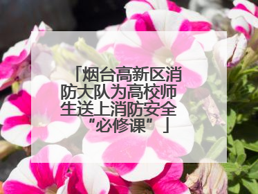 烟台高新区消防大队为高校师生送上消防安全“必修课”