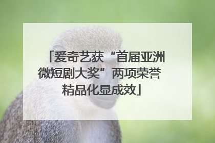 爱奇艺获“首届亚洲微短剧大奖”两项荣誉 精品化显成效