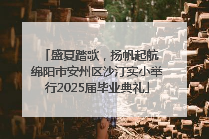 盛夏踏歌，扬帆起航 绵阳市安州区沙汀实小举行2025届毕业典礼