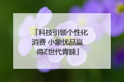 科技引领个性化消费 小象优品赢得Z世代青睐