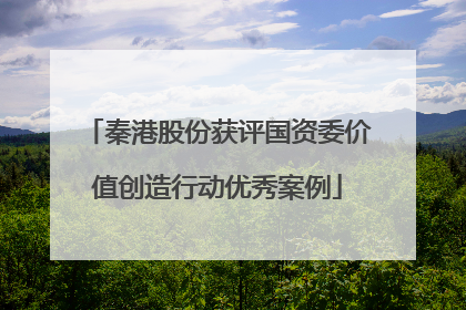 秦港股份获评国资委价值创造行动优秀案例