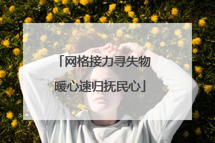 网格接力寻失物 暖心速归抚民心