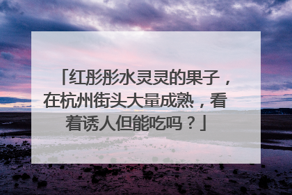 红彤彤水灵灵的果子，在杭州街头大量成熟，看着诱人但能吃吗？