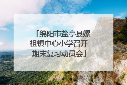 绵阳市盐亭县嫘祖镇中心小学召开期末复习动员会