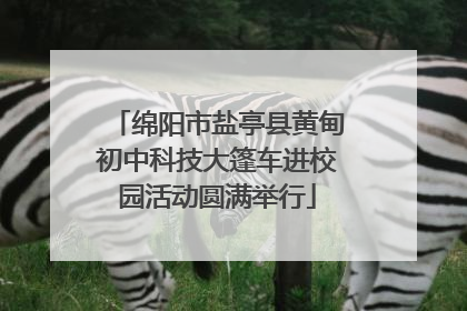 绵阳市盐亭县黄甸初中科技大篷车进校园活动圆满举行