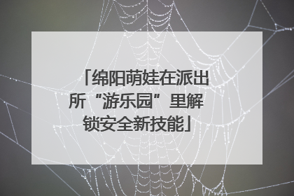 绵阳萌娃在派出所“游乐园”里解锁安全新技能