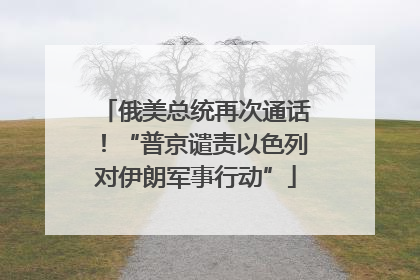 俄美总统再次通话！“普京谴责以色列对伊朗军事行动”