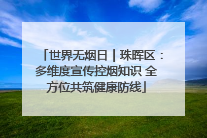 世界无烟日｜珠晖区：多维度宣传控烟知识 全方位共筑健康防线