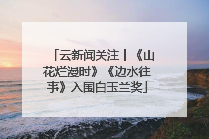 云新闻关注丨《山花烂漫时》《边水往事》入围白玉兰奖