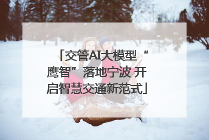 交管AI大模型“鹰智”落地宁波 开启智慧交通新范式