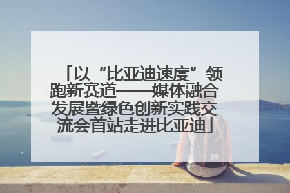 以“比亚迪速度”领跑新赛道——媒体融合发展暨绿色创新实践交流会首站走进比亚迪