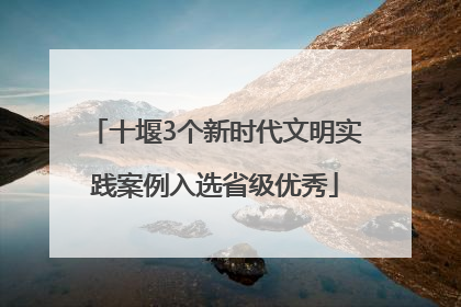 十堰3个新时代文明实践案例入选省级优秀