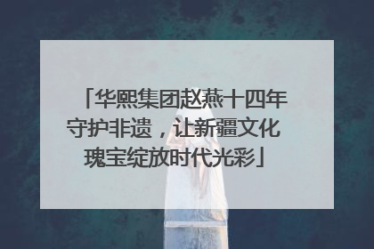 华熙集团赵燕十四年守护非遗，让新疆文化瑰宝绽放时代光彩