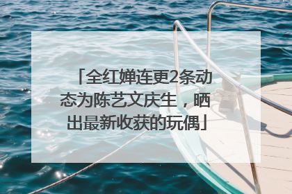 全红婵连更2条动态为陈艺文庆生，晒出最新收获的玩偶