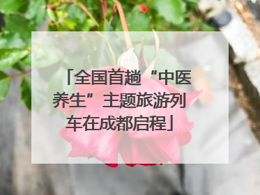 全国首趟“中医养生”主题旅游列车在成都启程