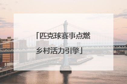 匹克球赛事点燃乡村活力引擎