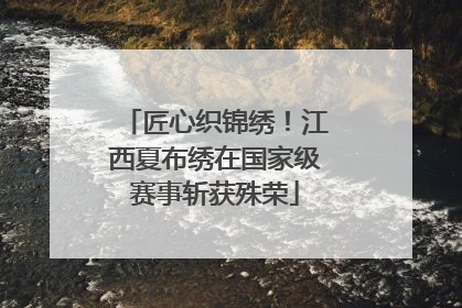 匠心织锦绣！江西夏布绣在国家级赛事斩获殊荣