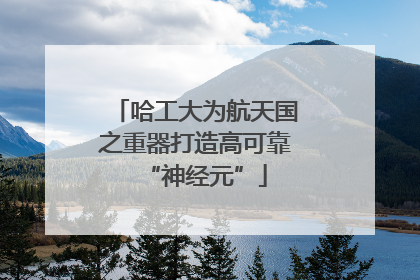 哈工大为航天国之重器打造高可靠“神经元”