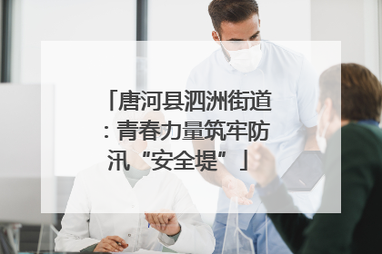 唐河县泗洲街道：青春力量筑牢防汛“安全堤”