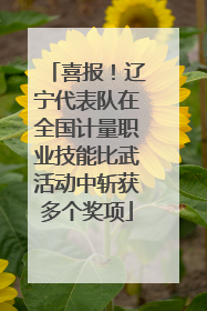 喜报！辽宁代表队在全国计量职业技能比武活动中斩获多个奖项