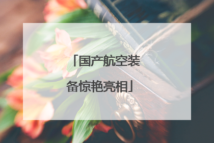 国产航空装备惊艳亮相