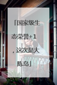 国家级生态荣誉+1，这次是大陈岛