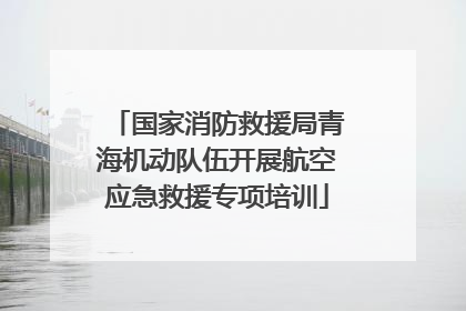国家消防救援局青海机动队伍开展航空应急救援专项培训