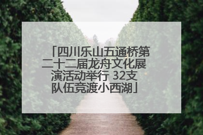 四川乐山五通桥第二十二届龙舟文化展演活动举行 32支队伍竞渡小西湖