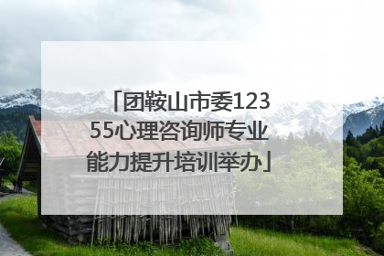 团鞍山市委12355心理咨询师专业能力提升培训举办