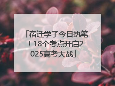 宿迁学子今日执笔！18个考点开启2025高考大战