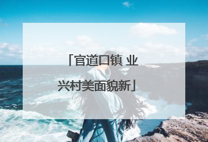 官道口镇 业兴村美面貌新