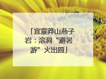 宜章莽山燕子岩：溶洞“避暑游”火出圈