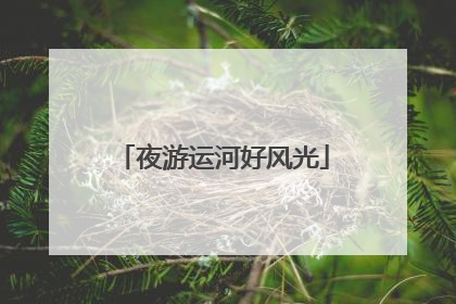 夜游运河好风光
