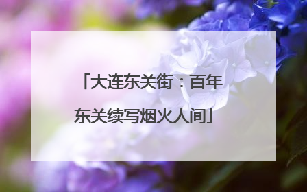 大连东关街：百年东关续写烟火人间