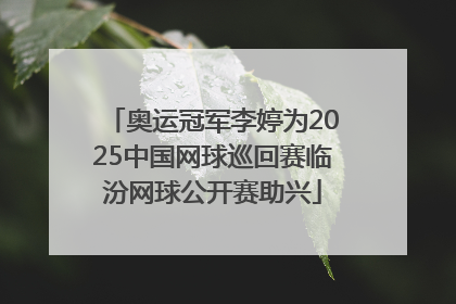 奥运冠军李婷为2025中国网球巡回赛临汾网球公开赛助兴