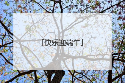 快乐迎端午