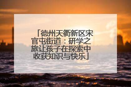 德州天衢新区宋官屯街道：研学之旅让孩子在探索中收获知识与快乐