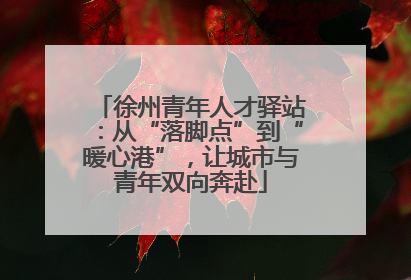 徐州青年人才驿站:从“落脚点”到“暖心港”,让城市与青年双向奔赴