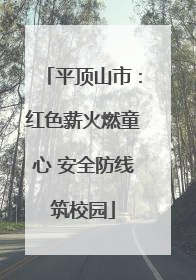 平顶山市：红色薪火燃童心 安全防线筑校园
