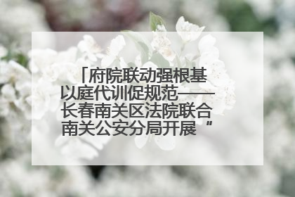 府院联动强根基 以庭代训促规范——长春南关区法院联合南关公安分局开展“以庭代训”