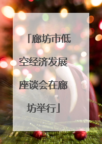 廊坊市低空经济发展座谈会在廊坊举行