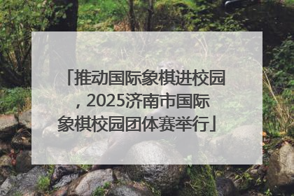 推动国际象棋进校园，2025济南市国际象棋校园团体赛举行