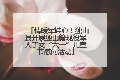 情暖军娃心！独山县开展独山籍现役军人子女“六一”儿童节慰问活动